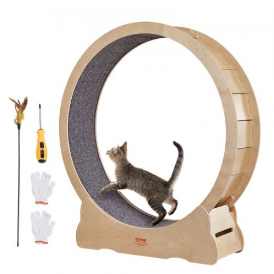 Koop Cat loopwiel Binnenloopwiel 1320 mm loopwiel Afneembare mat en puzzel voor hardlopen, wandelen en trainen Geschikt voor de meeste katten