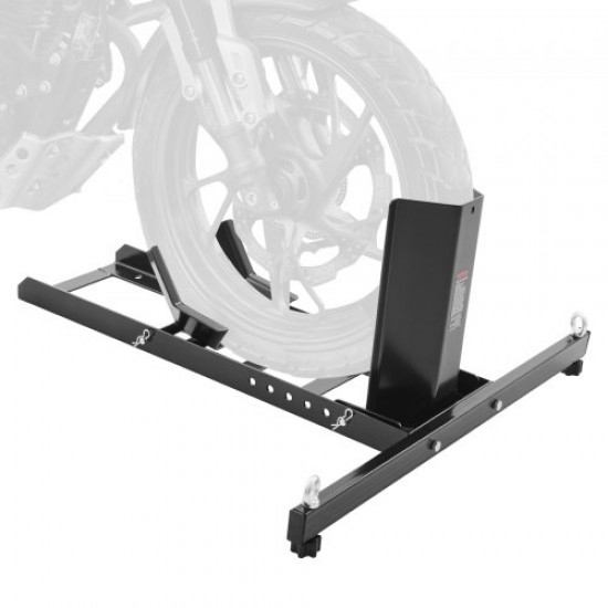 Comprar Soporte de Rueda de Motocicleta Capacidad de 816,5 kg Calzo de Rueda Diámetro de 381-558,8 mm Ancho de 76,2-203,2 mm Soporte de Transporte de Acero para Remolque Taller Garaje