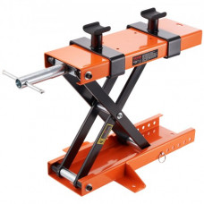 Gato de Tijera para Moto Capacidad de 500 kg Elevador de Motocicletas Altura de Elevación 89-338 mm Mesa Elevadora de Moto con Manivela Extraíble para Taller de Mantenimiento de ATV