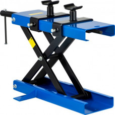 Elevador de Tijera para Moto, Capacidad Nominal 498,95 kg Plataforma Elevadora para Motocicletas, Altura 20 - 37 cm Plataforma 45 x 14 cm Azul Elevador de Tijera para Reparación de Motocicletas