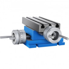 Mesa Mecánica Coordenada 185 x 100mm Máquina de Fresadora Soporte Perforación Banco 2 Ejes 4 Vías Mesa de Trabajo Horizontal y Vertical Altura de Trabajo 102mm para Perforación y Fresados