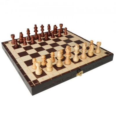 VEVOR Juego de ajedrez 29 cm tablero de ajedrez magnético plegable portátil de madera, 2 reinas adicionales, juego completo de tablero de ajedrez, regalo de viaje para principiantes, adultos y niños