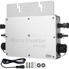 VEVOR 600 W Solar Grid Tie Micro, 220 V Grid-tie, Inversor de Corriente Solar, impermeable, Micro Inversor GTI, WVC resistente al agua, MPPT