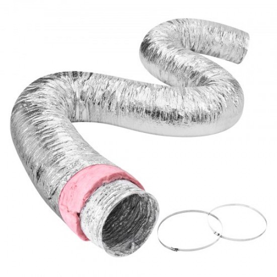 Buy Flexible Heat Insulated Hose HVAC R-6.0 Ventilation Duct 130x7620mm