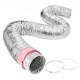 Buy Flexible Heat Insulated Hose HVAC R-6.0 Ventilation Duct 130x7620mm