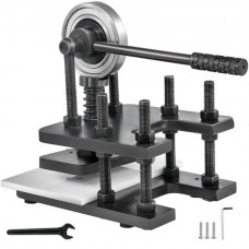 VEVOR Máquina de Corte de Cuero 180 x 120 mm Troqueladora Manual Máquina de Estampado de Cuero Hecho de Acero Trefilado en Frío # 45 Presión de 1 T Máquina de Corte Artesana para Cueros