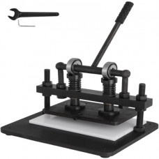 VEVOR Máquina de Corte de Cuero Máquina de Corte Manual Cuero 260 x 150 mm con Placa Superior Presión de 1.5 T Máquina de Estampado de Cuero Manual de Acero Estirado en Frío de 45#