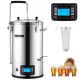 Buy Alcohol Distillation 30 L Stainless Steel Pot for Beer 100-2500 W Alcohol Distillation 42 x 35.5 x 82 cm LCD Screen with Multiple Functions, Circulation Pump for Kitchen