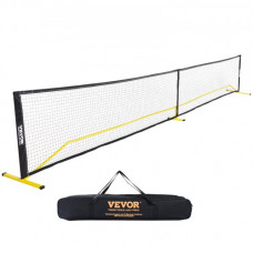 VEVOR Sistema portátil de red de Pickleball red de tamaño reglamentario de 260 pulgadas marco de metal estable resistente a la intemperie y red de PE fuerte juego al aire libre con bolsa de transporte