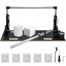 VEVOR Cortador de Alambre Caliente 360 °C Longitud de Corte 120 cm Máquina Corte de Espuma de Poliestireno Horizontal y Vertical 220 V Marcado Láser 158 x 35 x 15 cm Mesa de Trabajo de Corte de Espuma