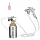 Buy Paint Gun with 2L Portable Tank Paint Pressure Can 6.4mm Air Inlet 9.5mm Outlet 1.8mm Paint Nozzle Max Pressure 45 PSI for Interior Decoration