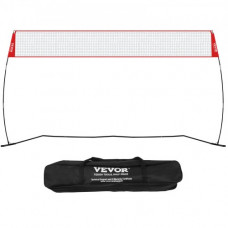 VEVOR Red de Entrenamiento de Voleibol Independiente para Uso Interior o Exterior, Sistema de Red portátil de Altura Ajustable con Bolsa de Transporte, para Golpear Ejercicios de Servicio