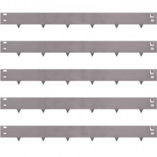 VEVOR Bordura de Acero Galvanizado 7,6 x 99 cm Borde para Césped 5 Piezas Valla Delimitadora de Bordes Longitud Total de 4,95 m Borde Limitador de Jardín Flexible Marrón para Jardines Senderos Patios