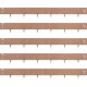 Buy Galvanized Steel Edging 10 x 99 cm Lawn Edging 5 Pieces Border Fence Total Length 4.95 m Brown Flexible Garden Border Edging for Gardens Paths Patios