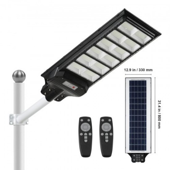 Comprar 600W LED farola solar 1000LM lámpara solar con sensor de movimiento pared exterior