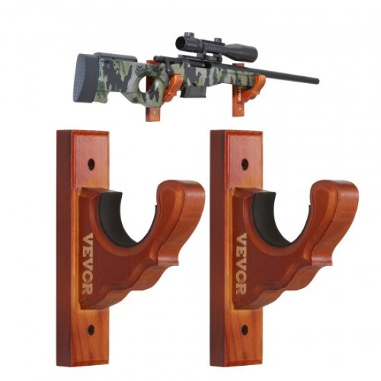 Comprar VEVOE - Soporte para pistola horizontal para montaje en pared y ganchos para escopeta para una sola pistola