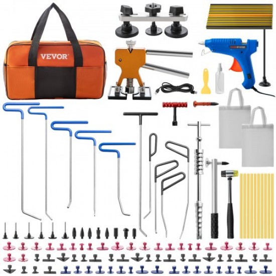 Comprar Kit de haste para reparo de amassados, 89 peças, conjunto de reparo de amassados sem pintura, material de aço inoxidável, kit de ferramentas para reparo de amassados grandes e pequenos