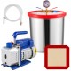 Buy 3CFM 1/4HP Air Conditioner Vacuum Pump with 5 Gal Vacuum Chamber