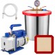 Buy Vacuum Pump, 4 CFM Air Conditioning Vacuum Pump, 112 Liters/min Single Stage Car Vacuum Pump with a 3 Gallon Vacuum Chamber