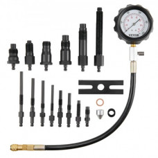 VEVOR Compresiómetro Comprobador de Compresión para Motor Diesel 18 Adaptadores