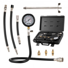 VEVOR Comprobador de Compresión Compresiómetro para Motor Gasolina 9 Adaptadores