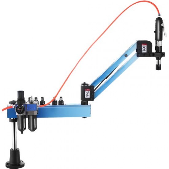 Comprar Máquina de rosqueamento pneumático M3 - M12 Máquina de braço de rosqueamento Raio de 1000mm Parafuso de máquina de rosqueamento universal para indústria de fabricação de máquinas Braço de máquina dobrável de 360°