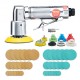 Buy Mini Pneumatic Sander 1"/2"/3" 25/50/76mm Random Orbital Sander Speed 15000rpm Car Body Sander 58 PCS with Wave Sponges Sandpapers Wool Pads