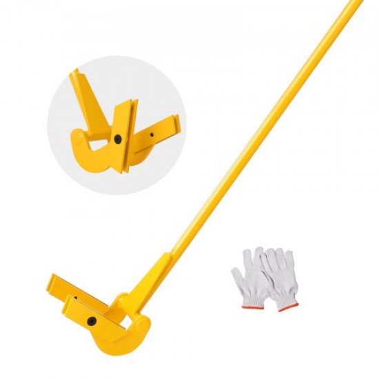 Comprar Extractor de palés Extractor de palés de 114,3 cm Capacidad de carga 907 kg Herramienta de desmontaje de palés de madera de acero al carbono Q235 con mango de 104 cm Par de guantes