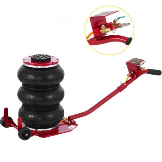 Koop Rode 3T Air Tire Jack Bag Air Jack Bandenkrik voor auto