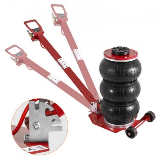 Comprar Macaco pneumático de ar 3 t, levantamento de carga 140-450 mm, macaco pneumático 0.8-1.0 mpa, 3 almofadas de ar, elevação rápida para