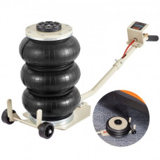 VEVOR Gato Neumático Carga de 3 T Elevación de 140-450 mm Gato de Aire para Coche 0,8-1,0 MPa Gato Hinchable 3 Cojines de Aire Elevación Rápida para Reparación Mantenimiento Coche SUV Taller Garaje