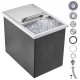 Comprar Bandeja de Hielo Empotrada 26,7 L 456x304x371 mm Caja de Hielo Aislada con Tapa de Acero Inoxidable Conservador de Cubitos de Hielo para Bebidas Cervezas Frías Cocina al Aire Libre Bar Hogar