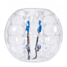 VEVOR Bola de choque inflable Bola de choque de parachoques 1 pieza 1,2m x 1,03m Bola de colisión humana Bola de rebote de burbujas cuerpo de PVC Bola de parachoques inflable de puntos transparentes
