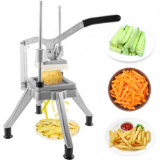 VEVOR Cortadora comercial de verduras, picador de 1/4, pulgada, trituradora, cortador de patatas fritas, cocina, cortador de verdoras, utensilios de cocina