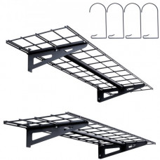 VEVOR 2 estantes de almacenamiento para garaje de 4 x 1 pies, estantes resistentes montados en la pared