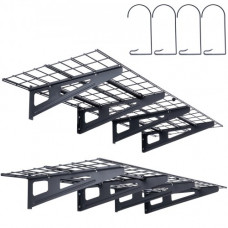 VEVOR 2 estantes de almacenamiento para garaje de 6 x 2 pies, estantes resistentes montados en la pared