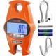 Buy Industrial Hanging Scale 300kg Digital Crane Scale Cast Aluminum Housing LCD Display Mini Hook Scale High Precision for Farm, Hunting, Fishing, Outdoor Garage, Orange