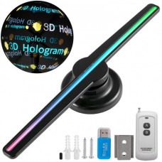 VEVOR Proyector holográfico para publicidad 10 ~ 15W Proyector holograma Ángulo 160 ° Ventilador del Proyector de Pantalla 3D Resolución 450 x 22A 3D