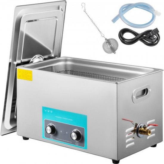 Buy Ultrasonic Cleaner 30L 600W Professional Ultrasonic Cleaner with Adjustable Heater Ultrasonic Cleaning Machine with 2 Knobs Powerful 40KHz Frequency for Jewelry, Watch and Glasses