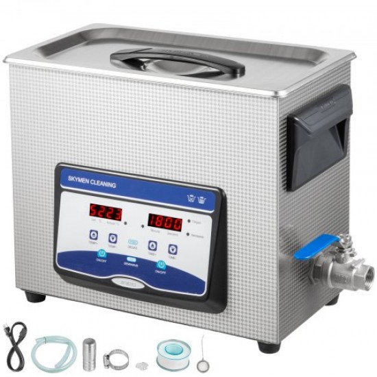 Koop Ultrasone reiniger, sieradenreiniger, ultrasone machine, 6,5 liter, digitale sonische reiniger