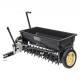 Koop Broadcast Spreader Spreader 45kg met 254mm wielen Stalen Spiked Beluchter Kunstmeststrooier Tuinzaaimachine Zoutstrooier voor residentieel, boerderij, land, Zwart