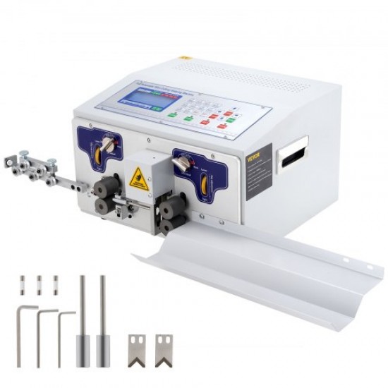 Buy 300W Automatic Wire Stripping Machine, Computerized Wire Stripper with 100,000mm Cutting Length, 50Hz Wire Stripping Machine with LCD Display for PVC and Silicone Cables