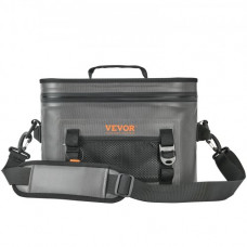 VEVOR Bolsa Térmica 16 Latas Nevera Portátil Impermeable 36x28x24 cm Bolsa Nevera Aislada PE Nylon con Cremallera Correa de Hombro Bolsa Nevera Lateral Blanda para Pícnic, Camping, Viajes, Playa