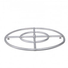 VEVOR Quemador Redondo Empotrable para Brasero 609x62 mm Kit de Quemador para Brasero Exterior de Acero Inoxidable para Gas Natural y Propano 92.000 BTU para Uso Interior y Exterior, Hogar, Jardín