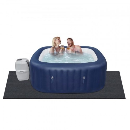 Comprar Estera de Suelo para Spa 1905x1905 mm Alfombra de Piscina Inflable Impermeable Antideslizante Reutilizable Protector de Suelo Absorbente para Piscinas, Exterior, Interior, Reparación de Coches