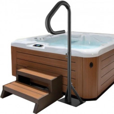VEVOR Pasamanos Lateral para Spa 54,2x37x144,7 cm Pasamanos de Jacuzzi Giratorio de 360​​​​° Altura Ajustable 89-144,7 cm Carga 272 kg Base de Montaje Deslizante de Aluminio Antioxidante para Bañera
