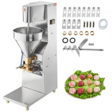 VEVOR Máquina formadora de albóndigas eléctrica 1.1KW Máquina formadora de albóndigas 18/20/22/26/30/32 mm Máquina formadora de carne para pescado, carne de res, cerdo, bolas de verduras, etc.