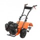 Buy 212CC 4-Stroke Gasoline Engine Thermal Tiller with 4 Adjustable Steel Rear Tines Wheels Soil Cultivator Easy Installation for Vegetable Gardens Farmland