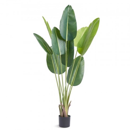 Comprar Árbol Artificial 1524 mm Planta Artificial PE Palmera Pájaro Paraíso Árbol Verde Falso con Maceta 152x128 mm Decoración de Plantas Falsas para Hogar Oficina Centros Comerciales Interior Exterior