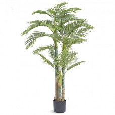 VEVOR Árbol Artificial 1981 mm Planta Artificial PE Palma de Caña Dorada Árbol Verde Falso con maceta 203x175 mm Decoración de Plantas Falsas para Hogar Oficina Centros Comerciales Interior Exterior